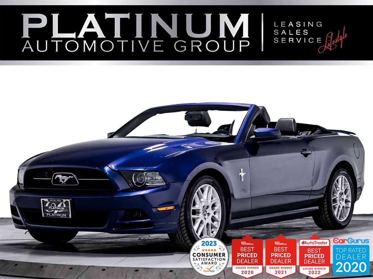 2014 Ford Mustang V6 PREMIUM,305 HP, CONVERTIBLE,LEATHER,KEYLESS ENT