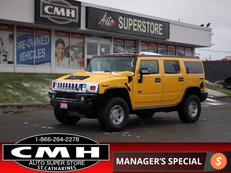 2004 Hummer H2 Base  P/SEATS ROOF LEATH DVD 6-PASS