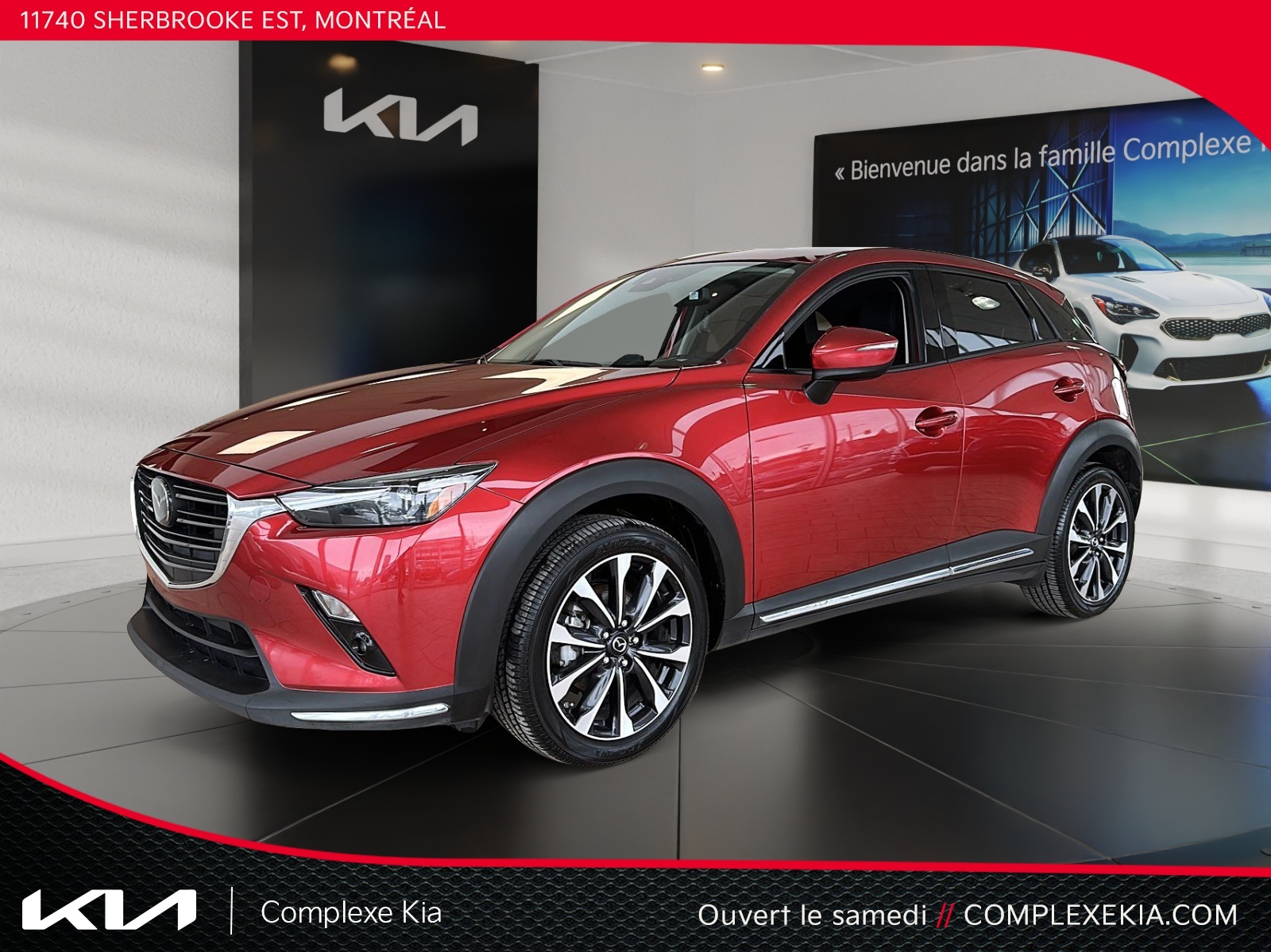 2019 Mazda CX-3 GT AWD Cuir Toit ouvrant Cam.Recul Navigation Mags