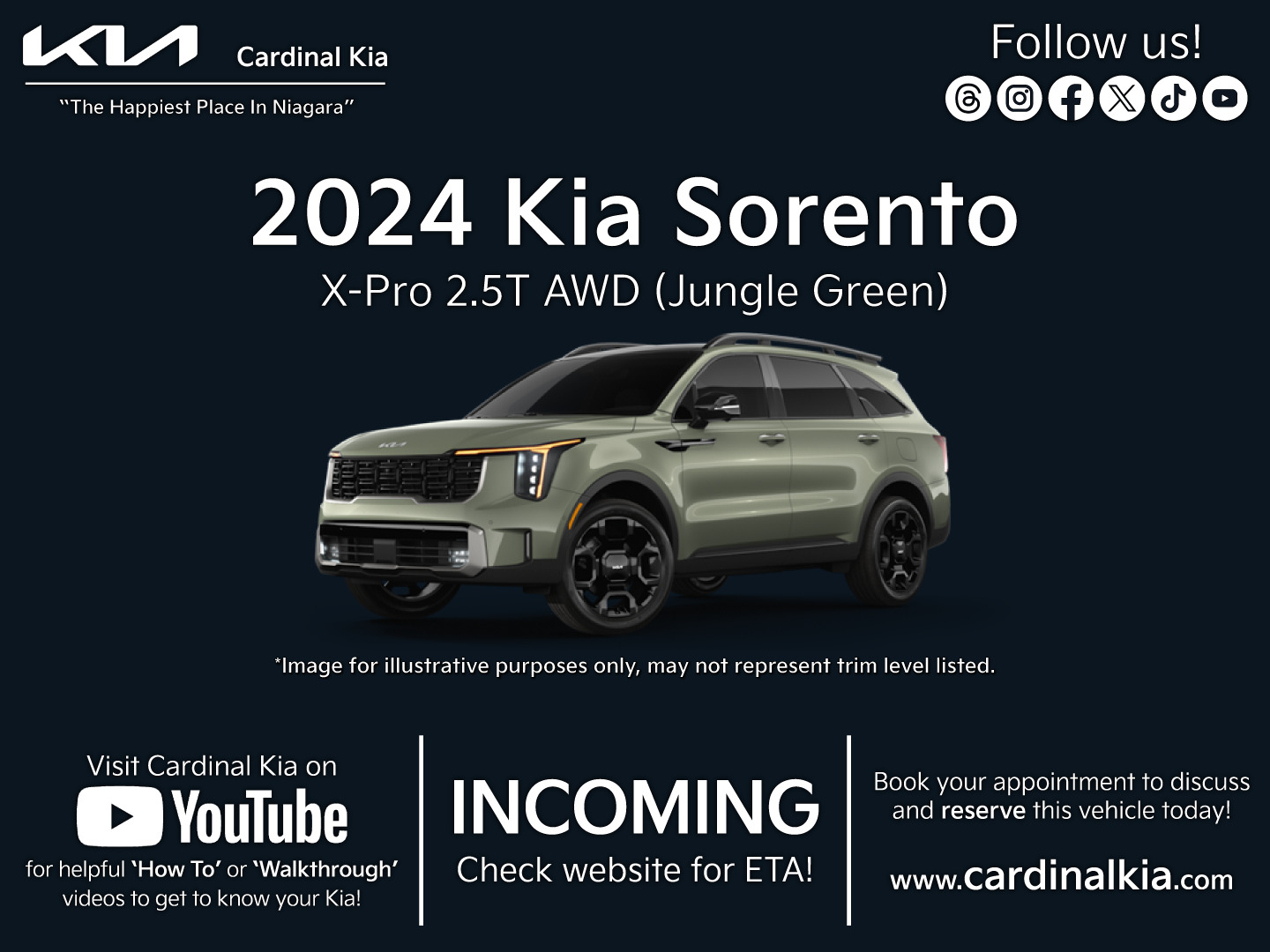 2024 Kia Sorento X-Pro AWD w/ Black Interior