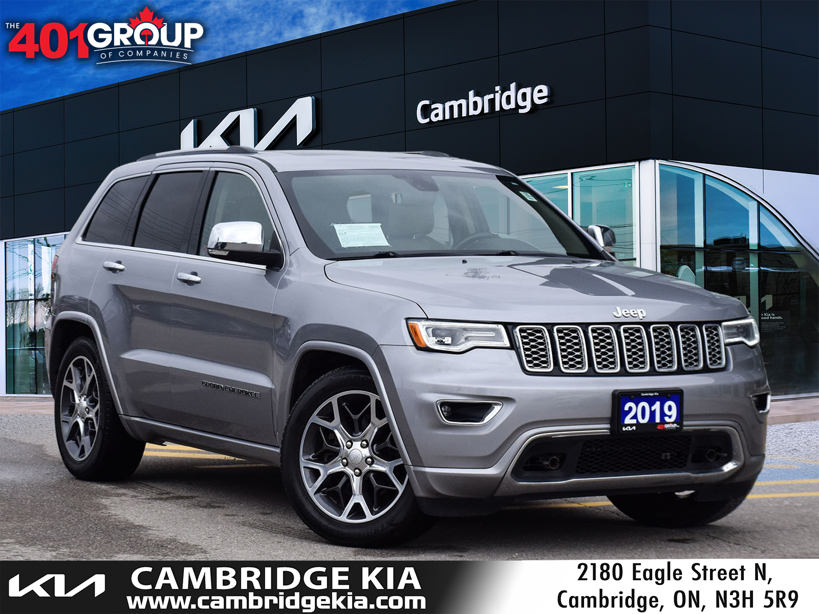2019 Jeep Grand Cherokee OVERLAND* LEATHER* PANO ROOF* HEATED/COOL SEATS* 