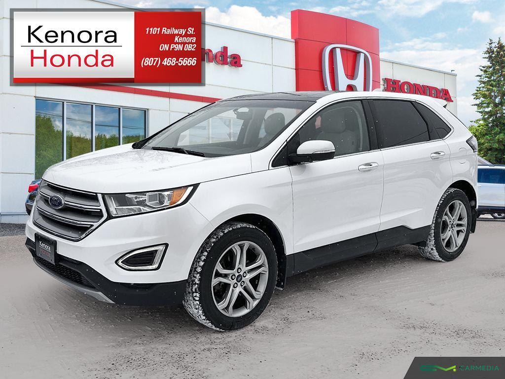 2015 Ford Edge Titanium Leather Heated Seats Navigation Low Kms