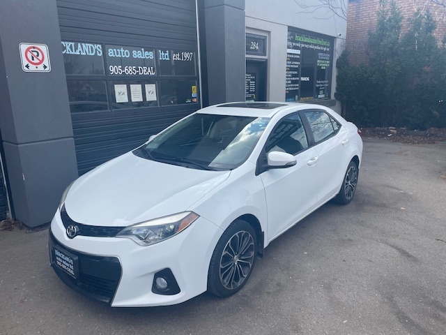 2014 Toyota Corolla S PKG, LEATHER, SUNROOF, ONE OWNER, RELIABLE!!