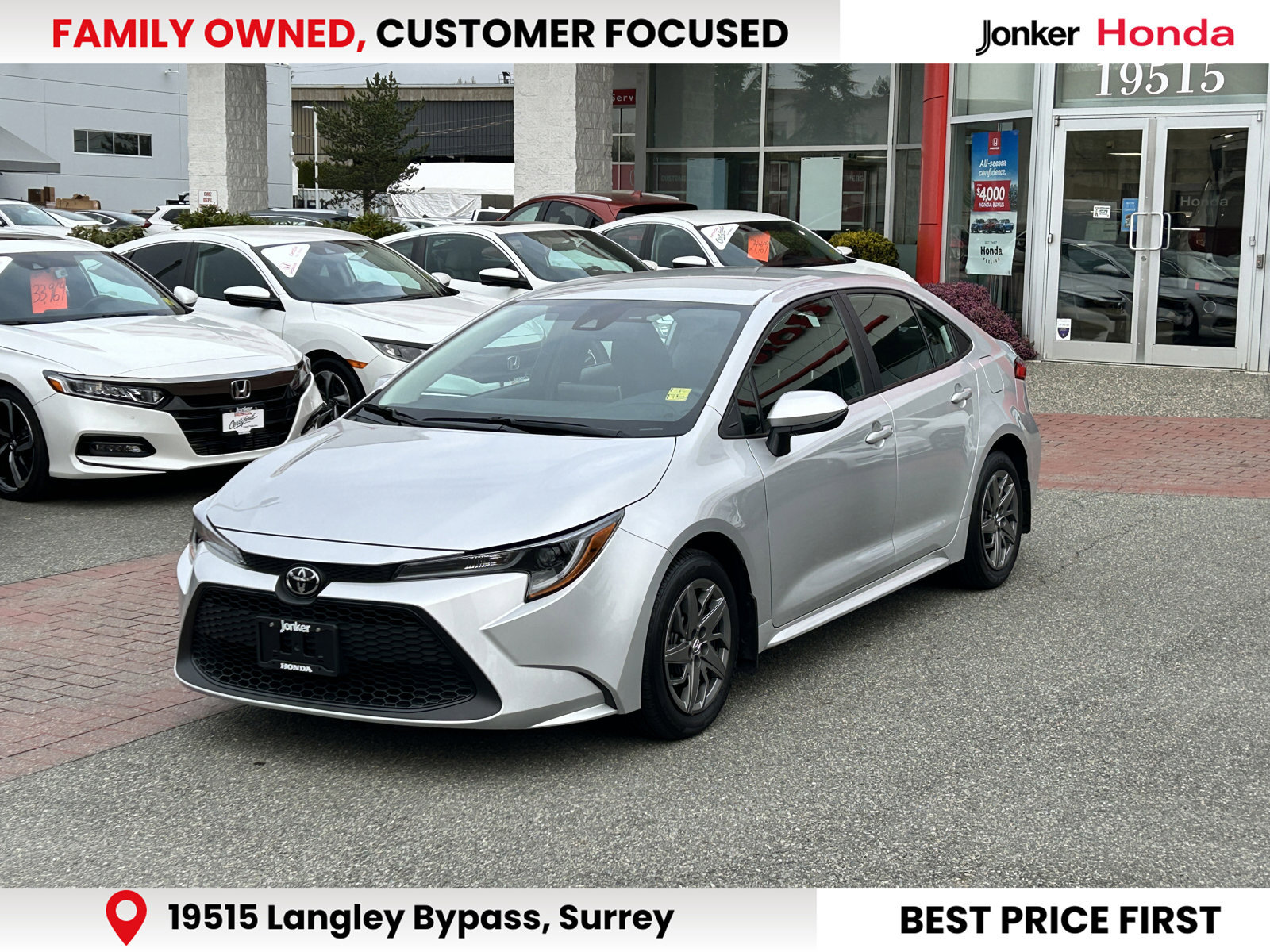 2020 Toyota Corolla  LOCAL B.C NO ACCIDENTS LOW MILAGE CLEAN