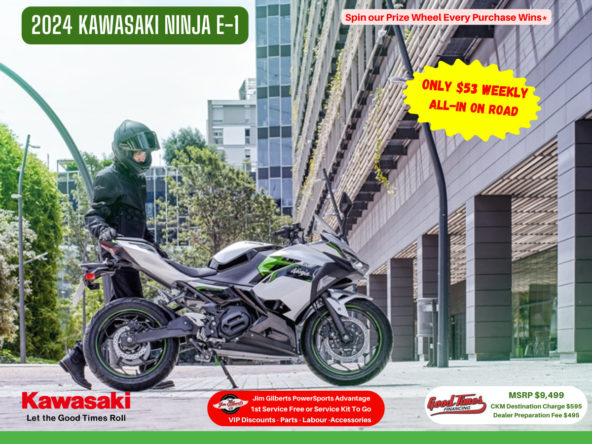 2024 Kawasaki Ninja E-1 - Only $53 Weekly