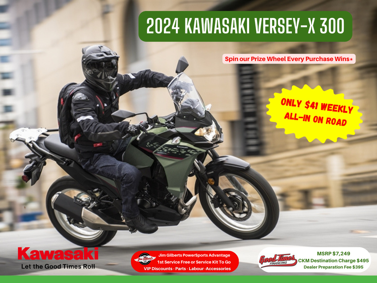 2024 Kawasaki Versys 650 X 300 -  Only $41 Weekly