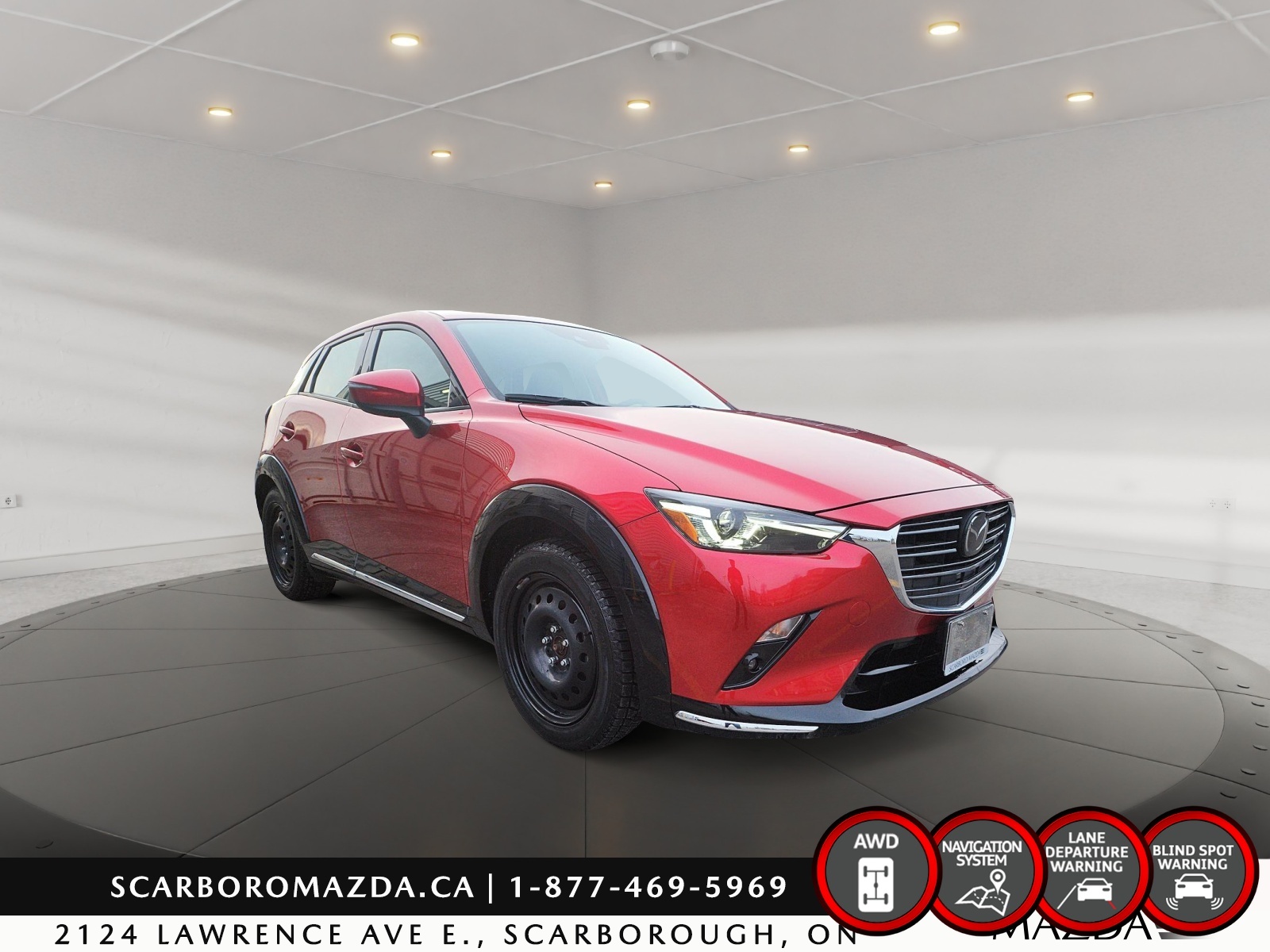 2022 Mazda CX-3 GT|AWD|2 SET TIRES|SUNROOF|NAV|LEATHER HEATED SEAT