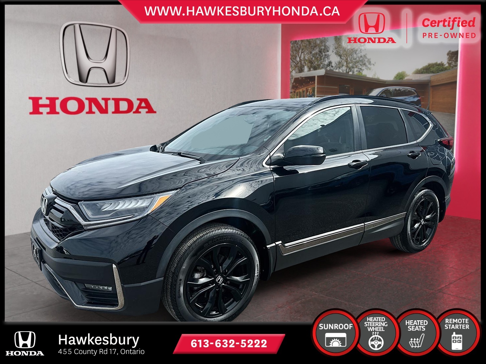 2021 Honda CR-V Black Edition AWD/HONDA PLUS/1 OWNER