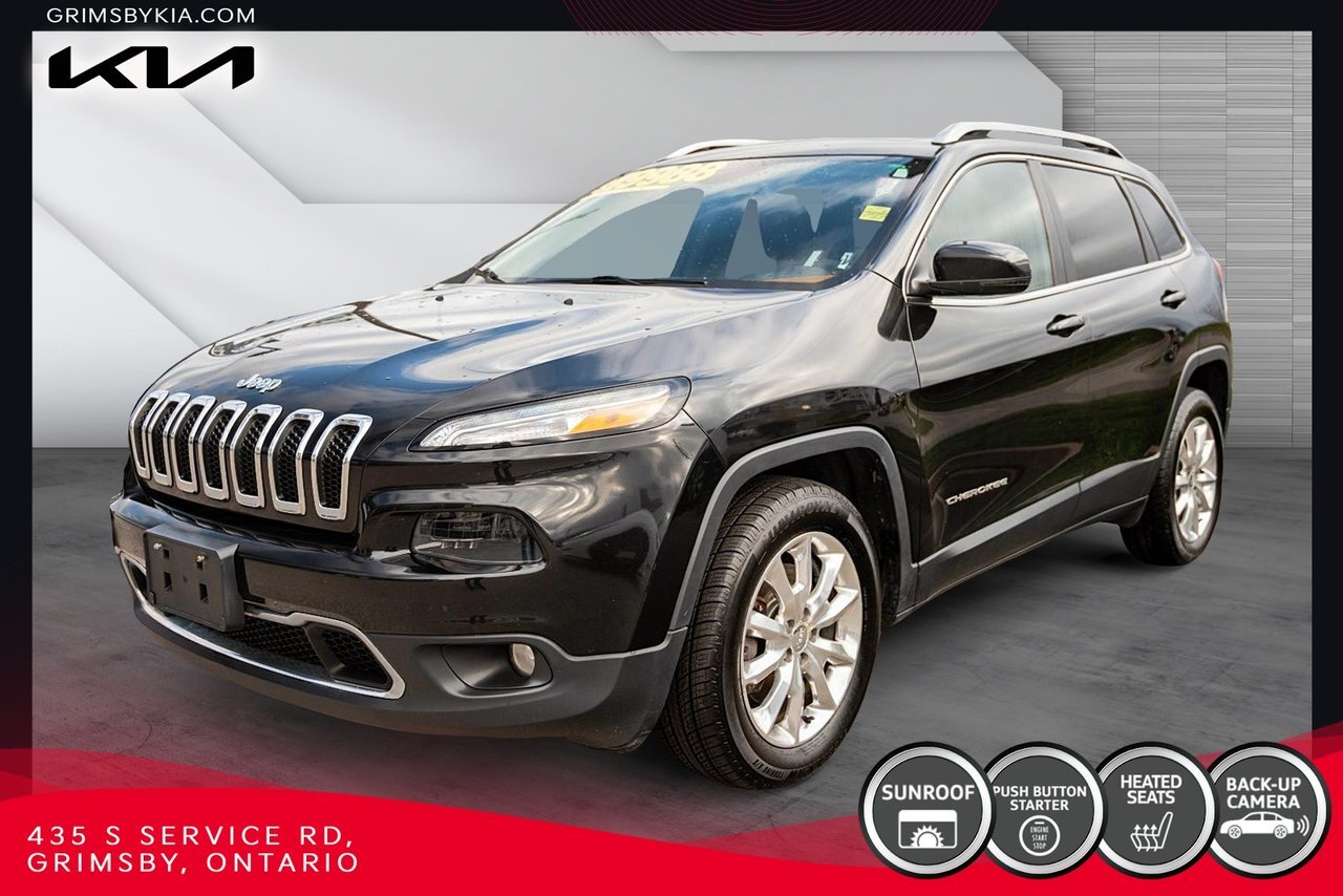 2016 Jeep Cherokee Limited| Heated mirrors | Keyless entry | Back up