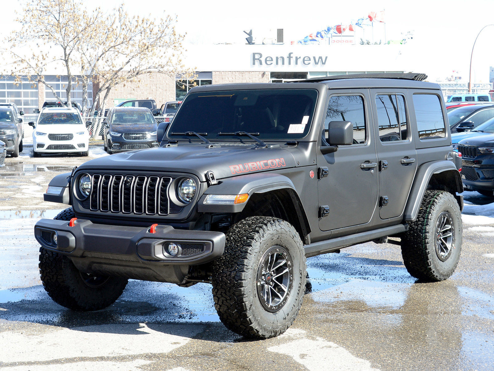 2024 Jeep Wrangler Rubicon 4x4, 35 Inch Tires, Sky One-Touch Power To