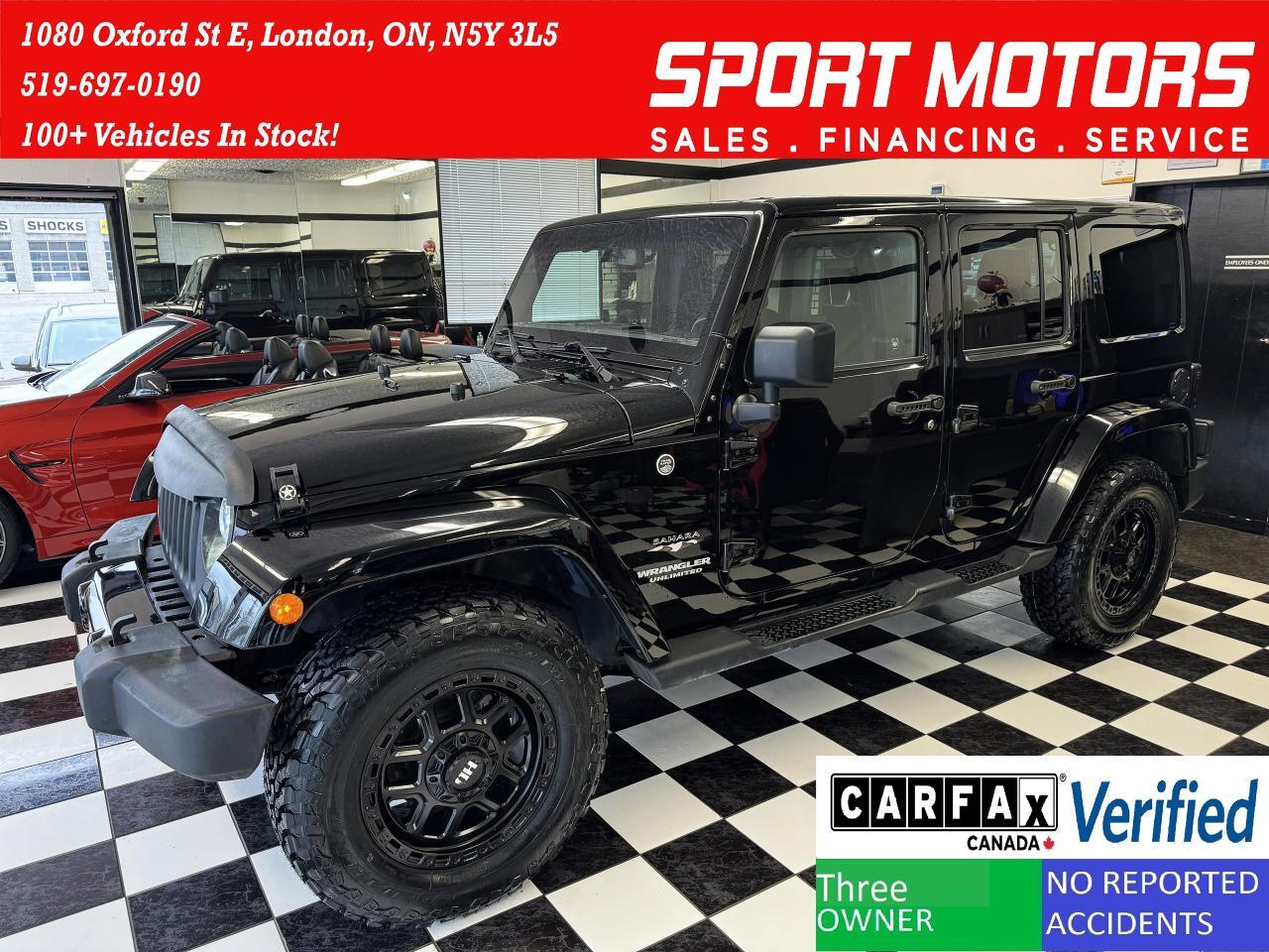 2017 Jeep Wrangler Unlimited Sahara 4WD+New Tires+Alloys+AccidentFree