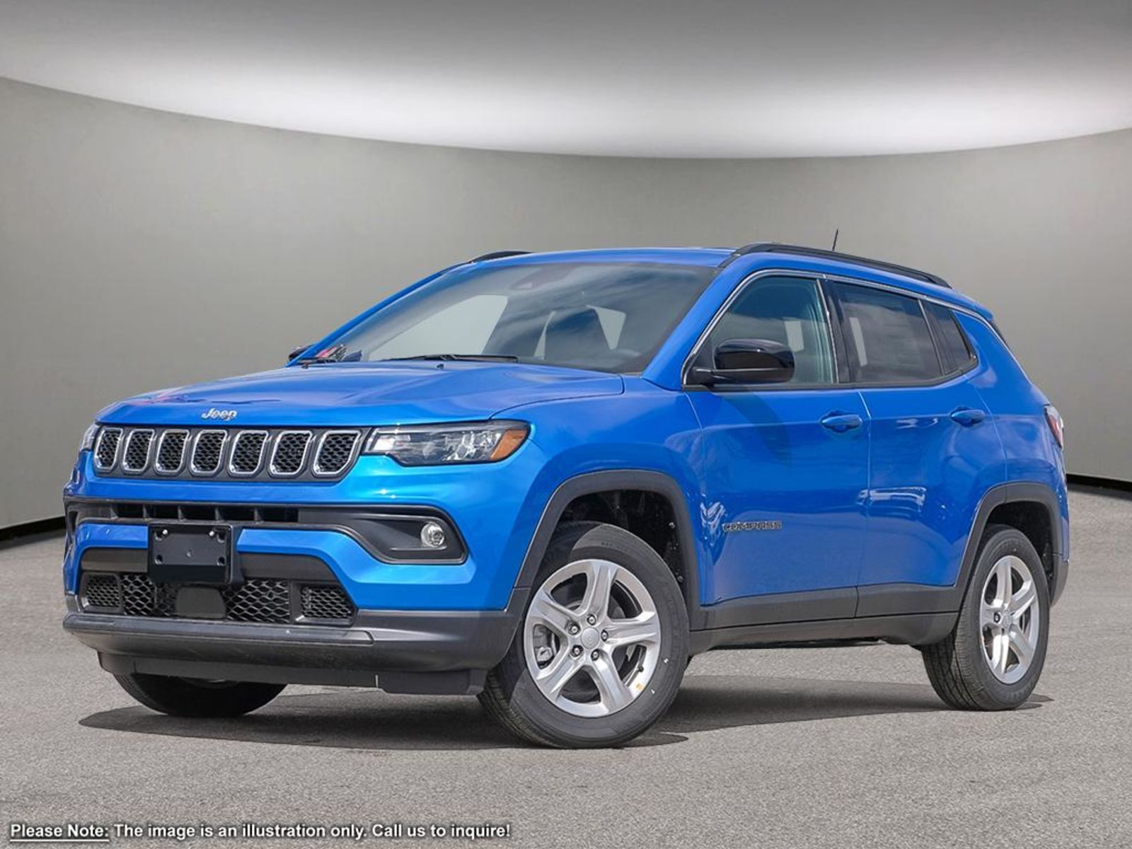2024 Jeep Compass NORTH IN LASER BLUE PEARL EQUIPPED WITH A 2.0L TUR