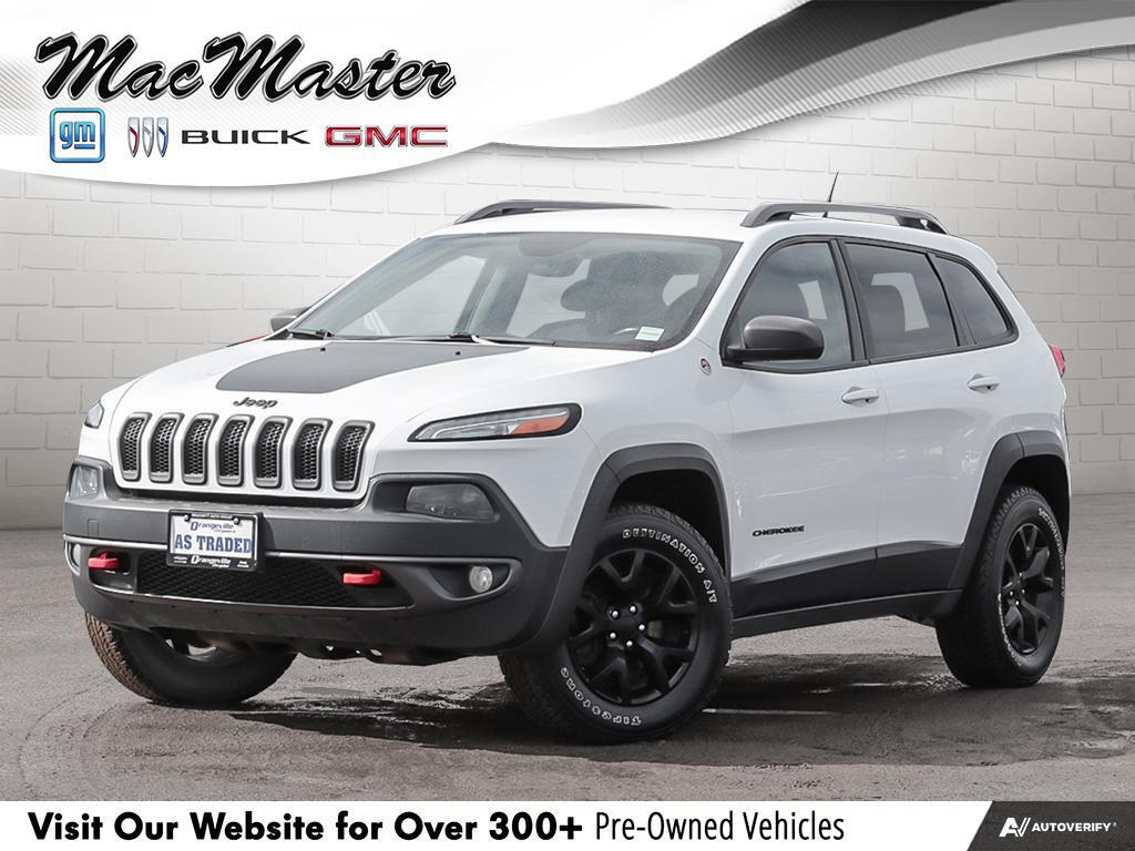 2015 Jeep Cherokee TRAILHAWK, 4X4, NAV, HTD LEATHER, CLEAN, AS-TRADED