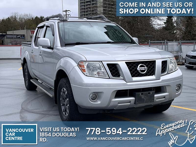 2016 Nissan Frontier PRO-4X $309B/W /w Sunroof, Back Up Cam, Navigation