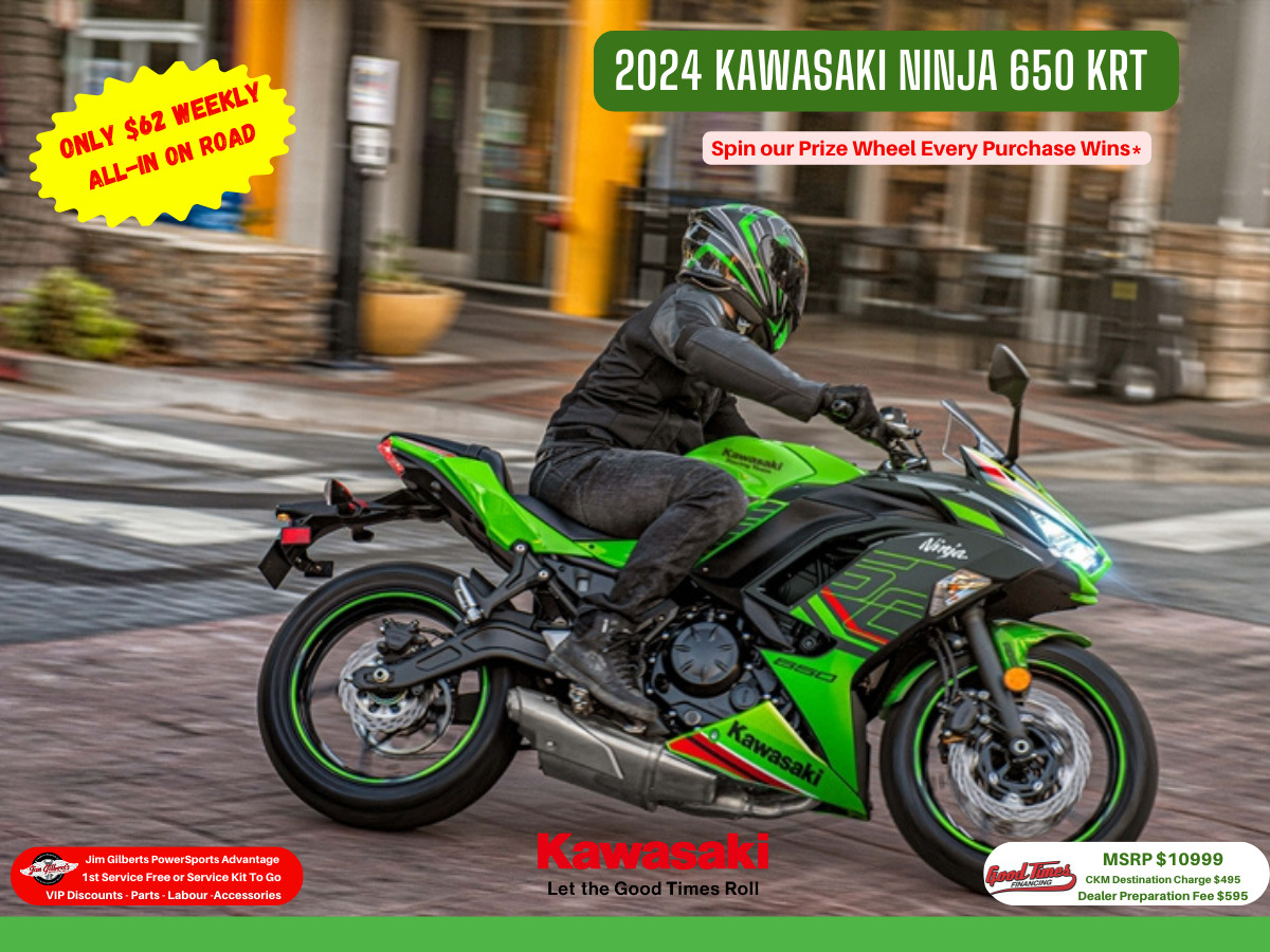 2024 Kawasaki Ninja 650 KRT - Only $62 Weekly