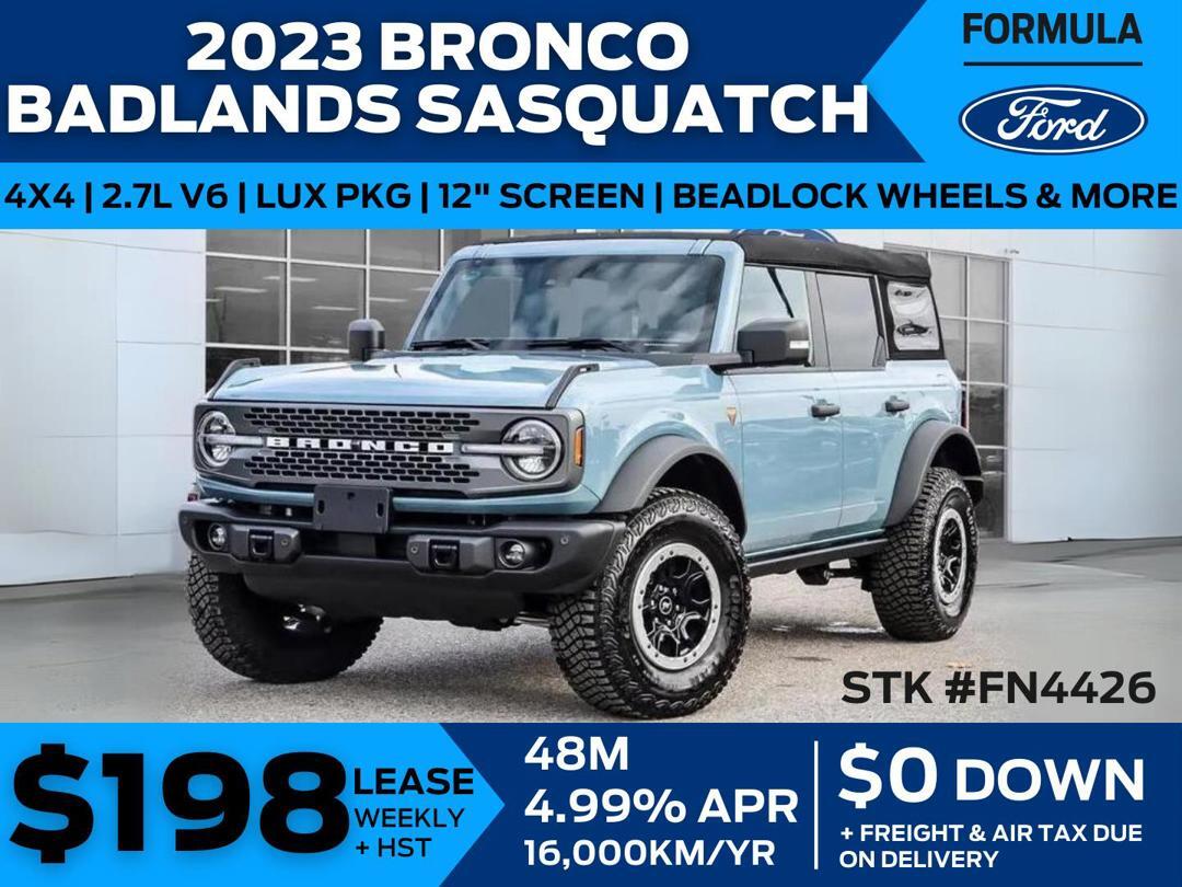 2023 Ford Bronco Badlands - Sasquatch Package