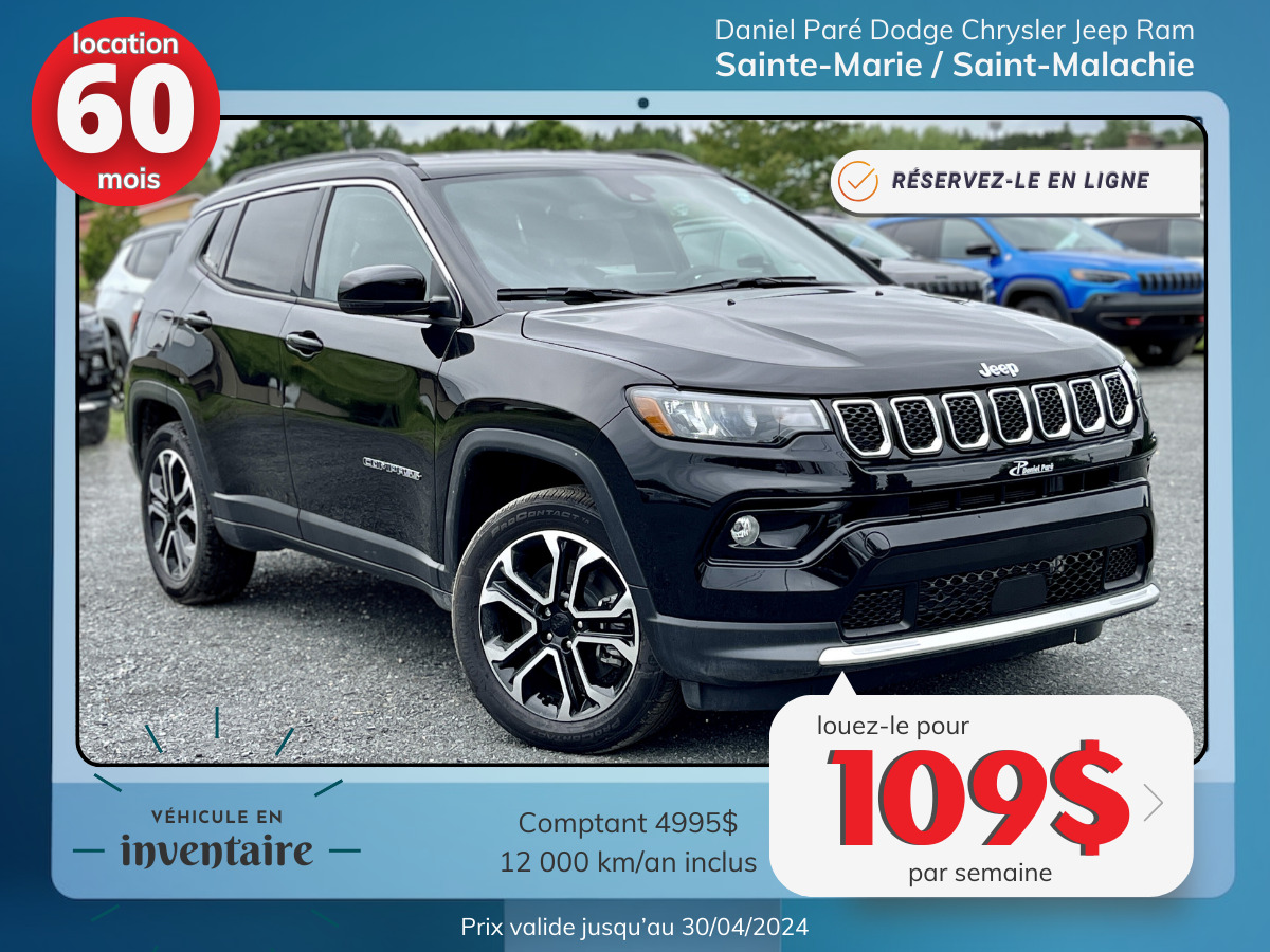 2023 Jeep Compass Limited 4x4 2.0T *EN STOCK*