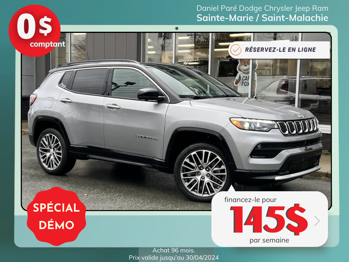 2023 Jeep Compass Limited 4x4 2.0L *DEMO EN STOCK*