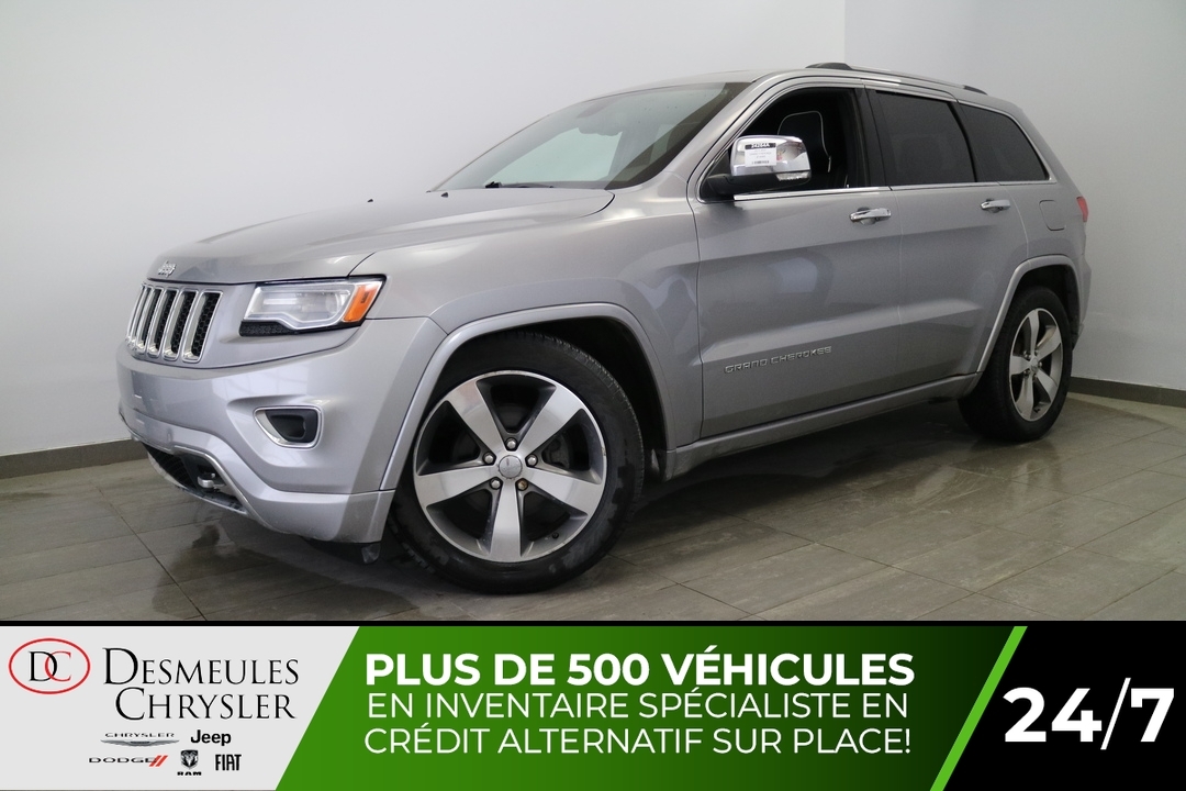 2015 Jeep Grand Cherokee Overland 4x4 Uconnect Cuir Toit ouvrant Caméra Nav