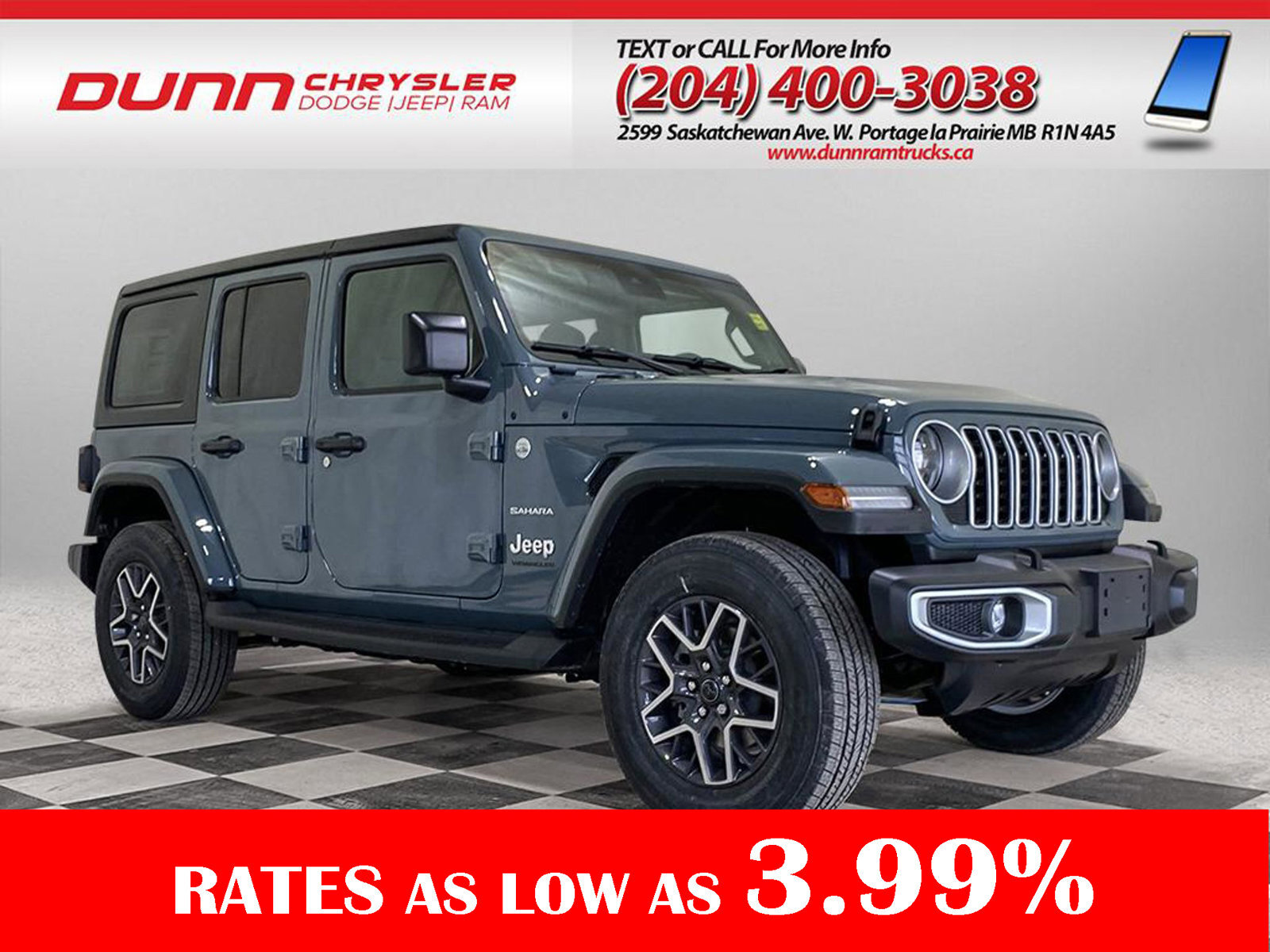 2024 Jeep WRANGLER UNLIMITED | SAHARA 4x4 |  NO PAYMENTS FOR 90 DAYS |BACKUP CA