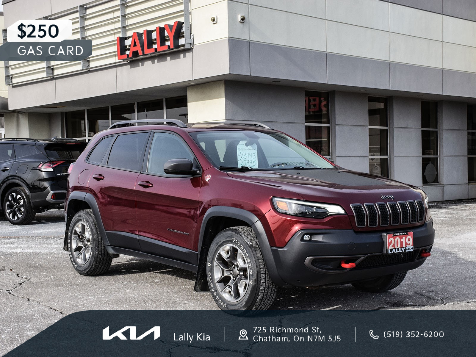 2019 Jeep Cherokee Trailhawk New Front Brakes Clean CarFax