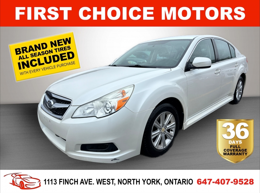 2012 Subaru Legacy CONVENIENCE ~AUTOMATIC, FULLY CERTIFIED WITH WARRA