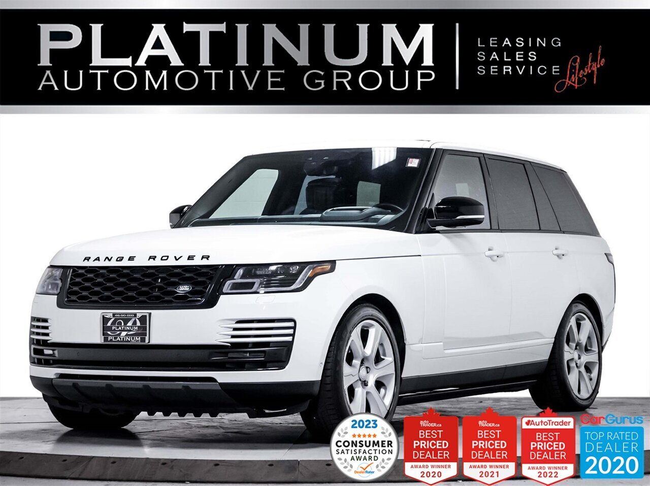 2019 Land Rover Range Rover SUPERCHARGED, V8, 518HP, NAV, PANO, MERIDIAN, CAM