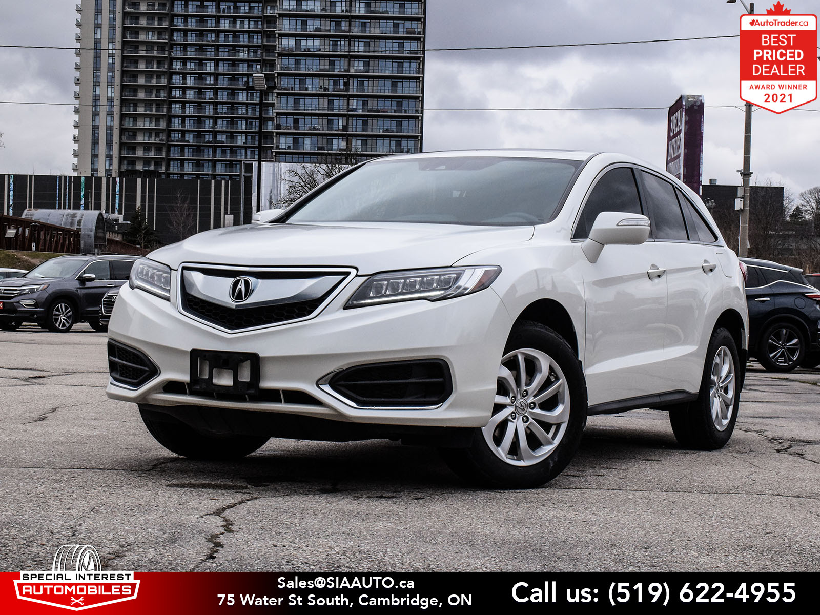 2017 Acura RDX AWD Tech Pkg * Accident Free * Certified * Sunroof