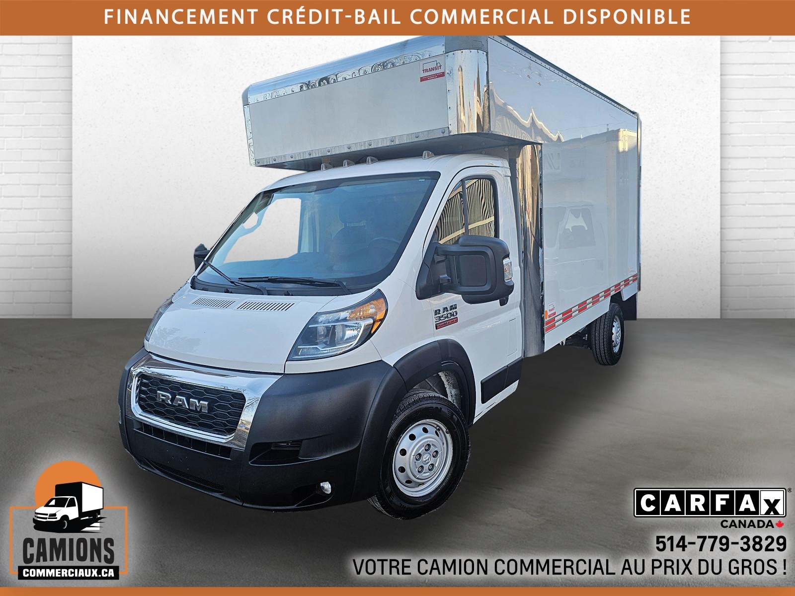 2021 Ram ProMaster Cutaway 3500 Cube 12 Pieds Deck *3 Places*