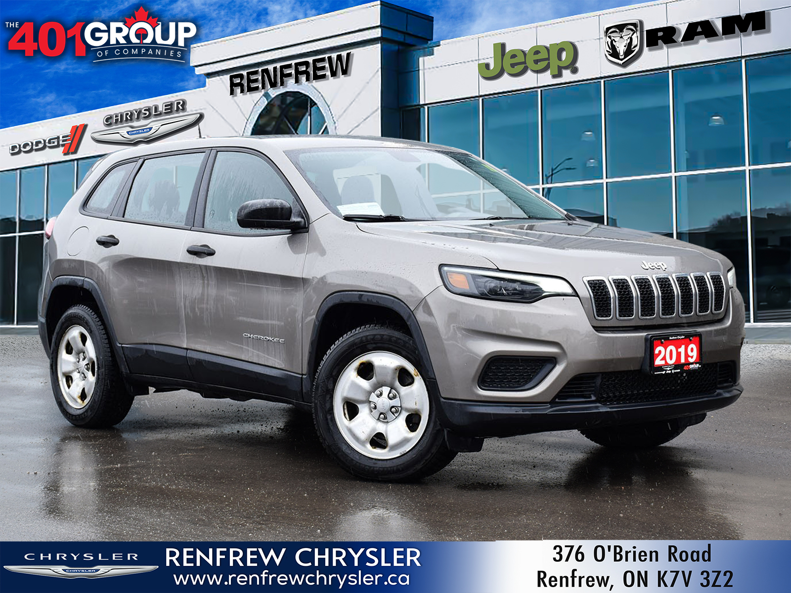 2019 Jeep Cherokee Sport 4WD | Cold Weather Grp | Trailer Tow Grp