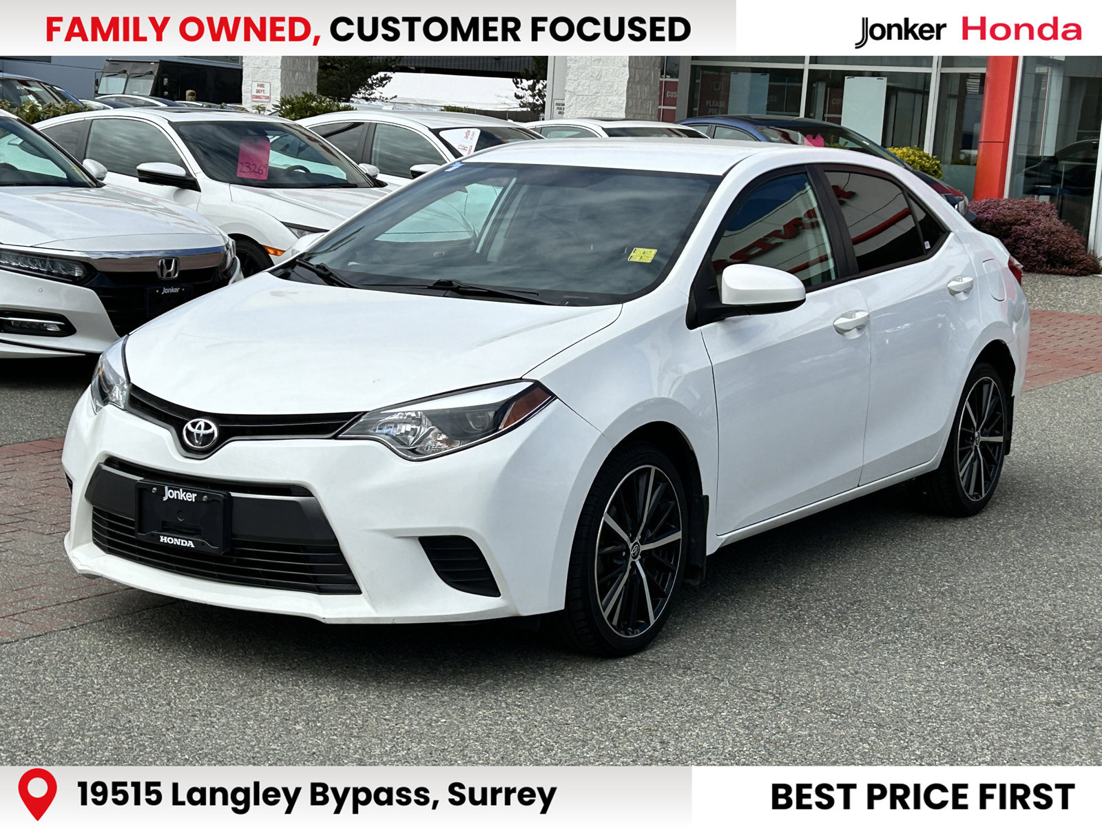 2015 Toyota Corolla  LOCAL B.C CAR SAFETY INSPECTION AVAILABLE