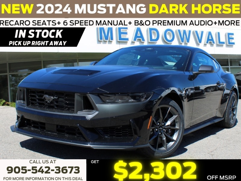 2024 Ford Mustang Dark Horse - RECARO SEATS  B&O AUDIO  WIRELESS CHA
