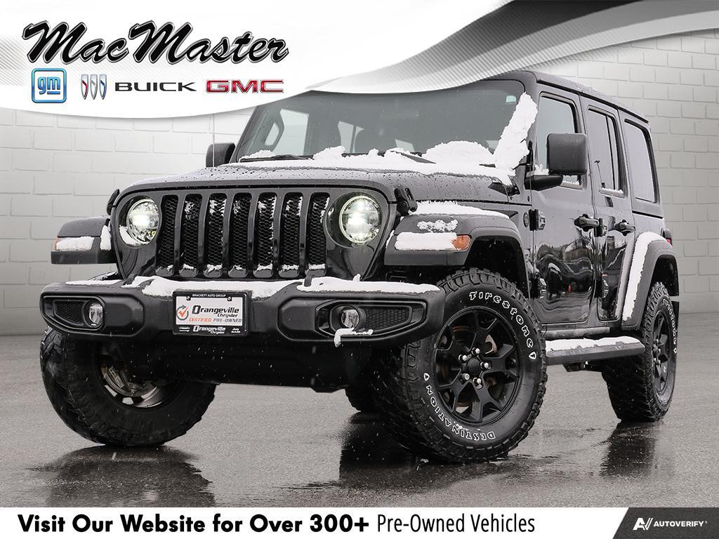 2021 Jeep Wrangler UNLIMITED WILLYS, 4X4, HEATED CLOTH, LED, 1-OWNER!