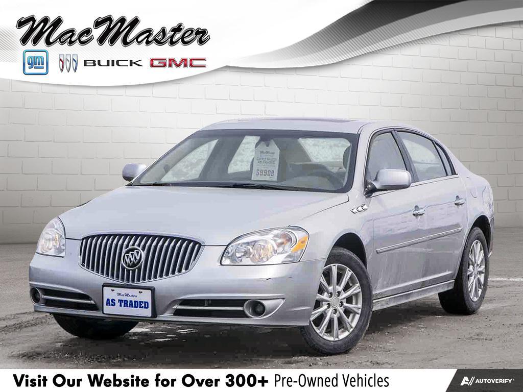 2011 Buick Lucerne CXL, V6, HEATED LEATHER, ROOF, CERTIFIED, LOW KMS!