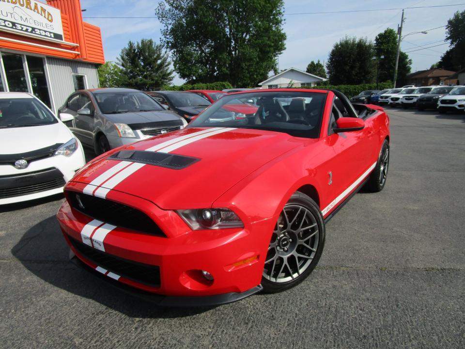 2012 Ford Mustang Cabriolet 2 portes Shelby GT500MAG SIEGE RECARO