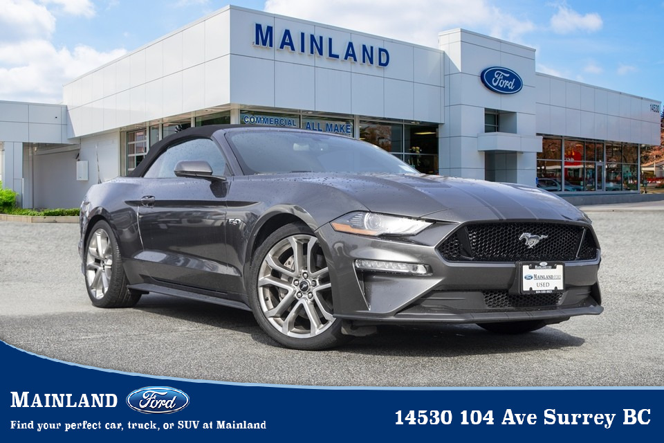 2019 Ford Mustang GT Premium LOCAL BC, AUTOMATIC, NAV, BLIND SPOT, 2