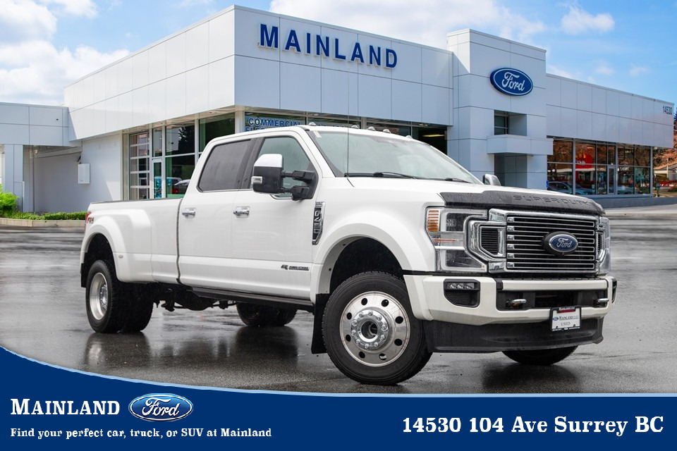 2021 Ford F-450 Platinum LOCAL BC, NO ACCIDENTS, DUALLY, MOONROOF,