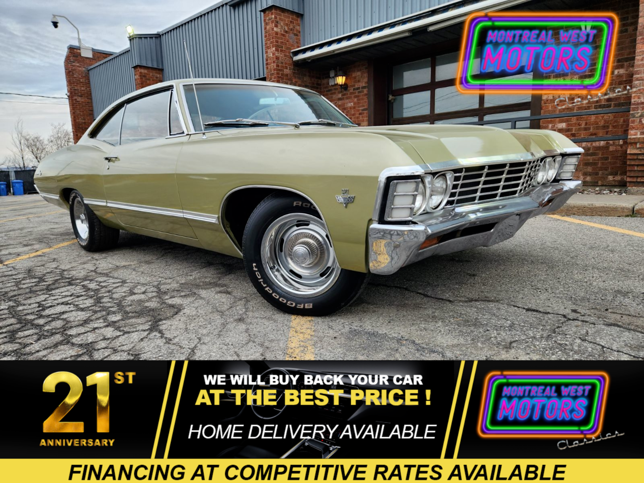 1967 Chevrolet Impala Garage kept all its life ! All steel body 79317 or