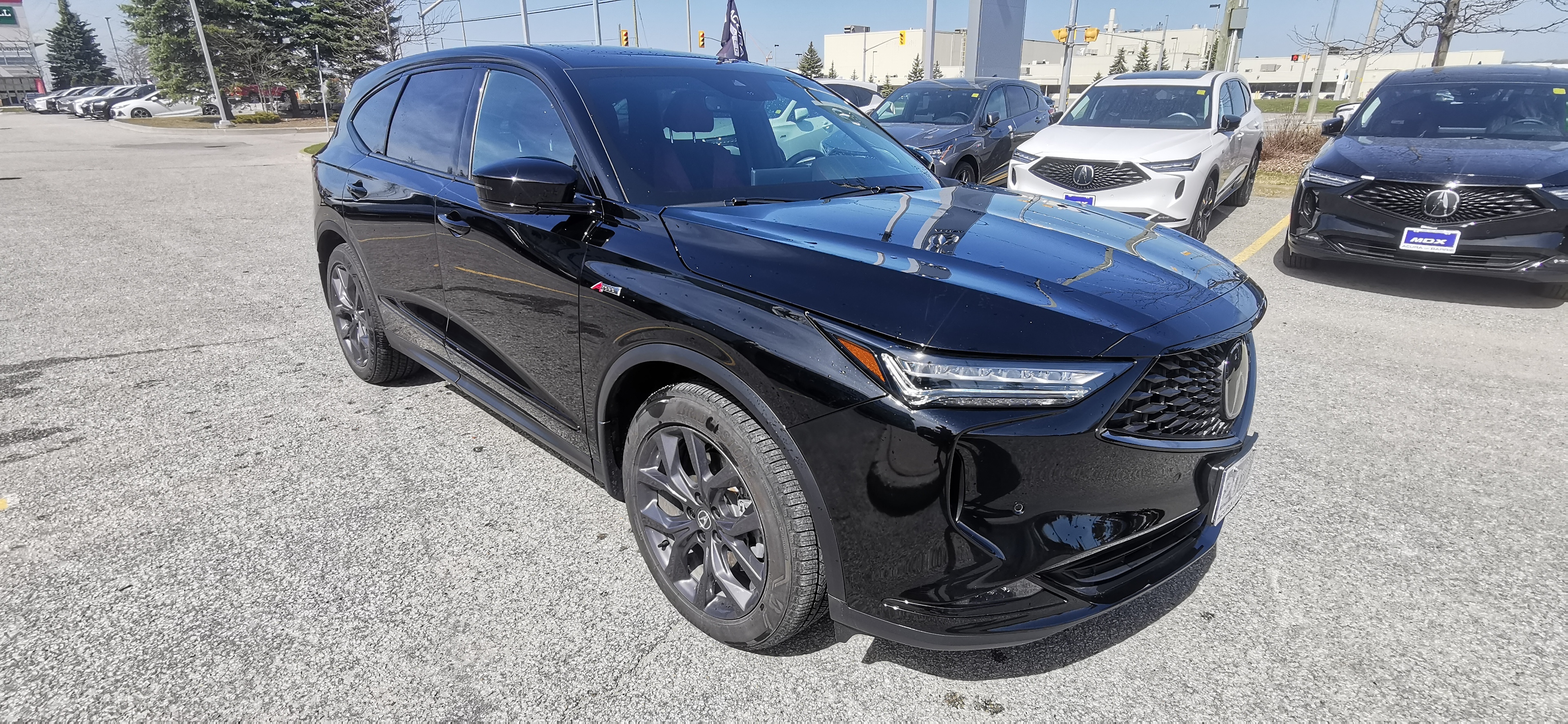 2024 Acura MDX A-Spec, Black on red, Sport style!