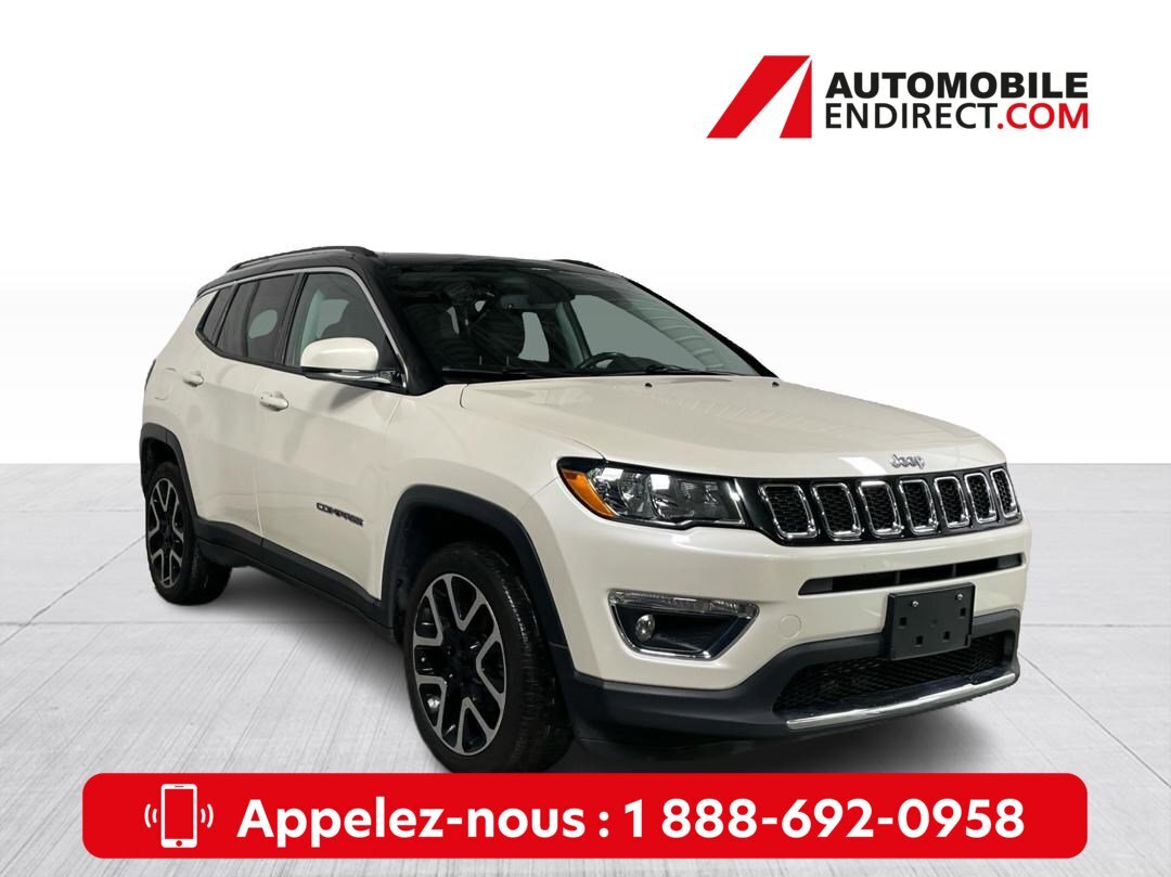 2019 Jeep Compass Limited 	AWD Mags Cuir Toit Sièges chauffants
