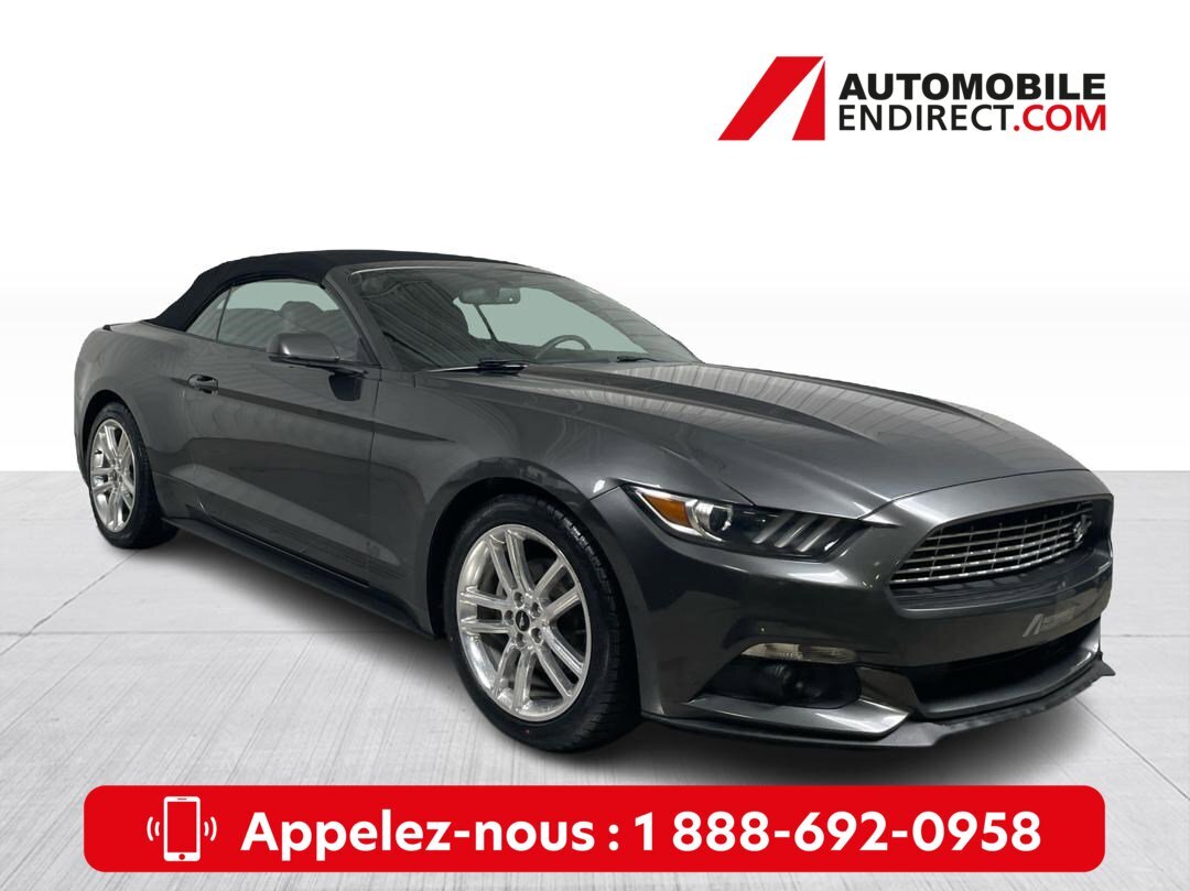 2017 Ford Mustang Ecoboost Premium Décapotable Mags Cuir GPS Sièges 