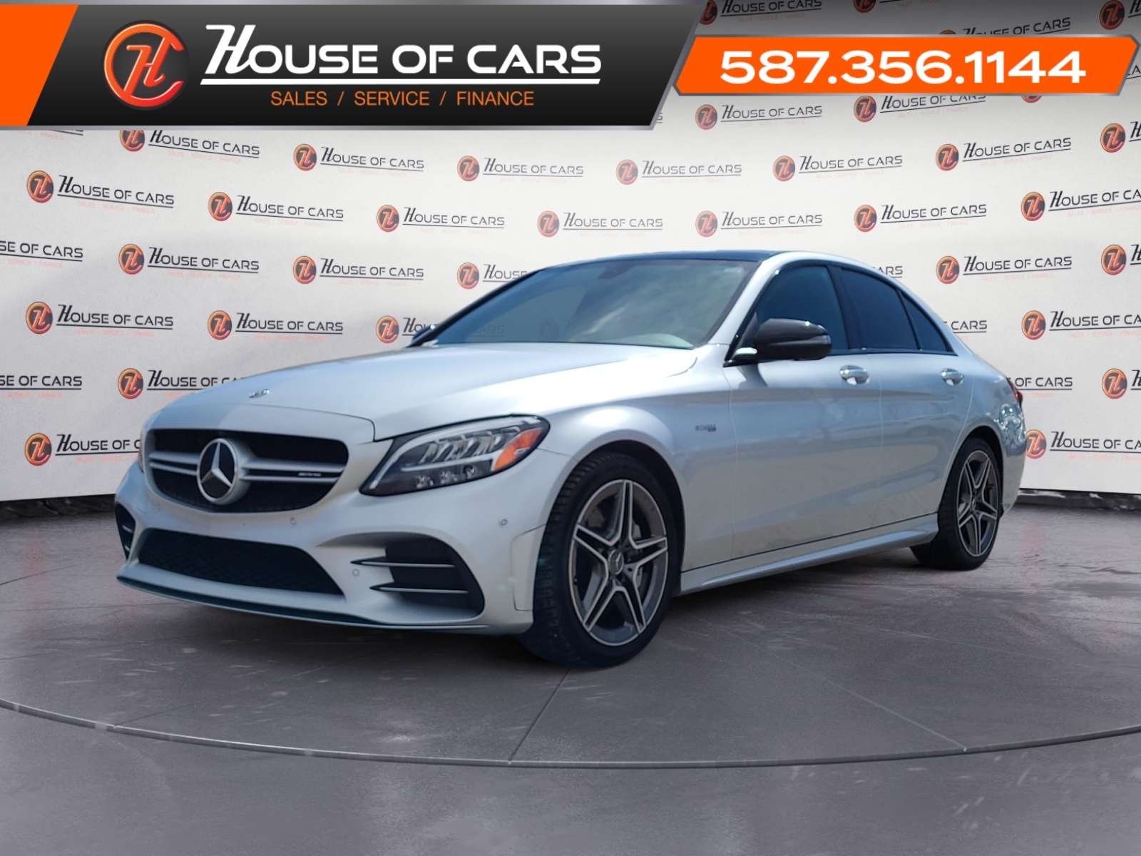 2019 Mercedes-Benz C-Class AMG C43 4MATIC w/Red Stitching / Panoramic Sunroof