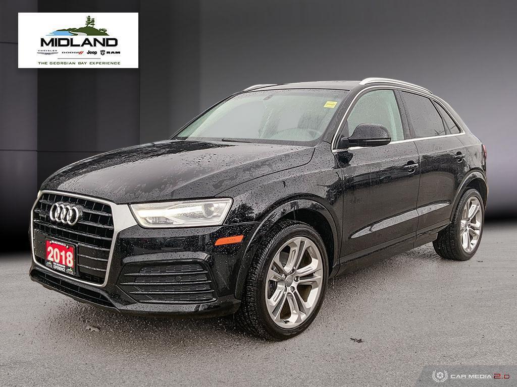 2018 Audi Q3 SAFETY TECH/AWD/PANO SUNROOF/CERTIFIED