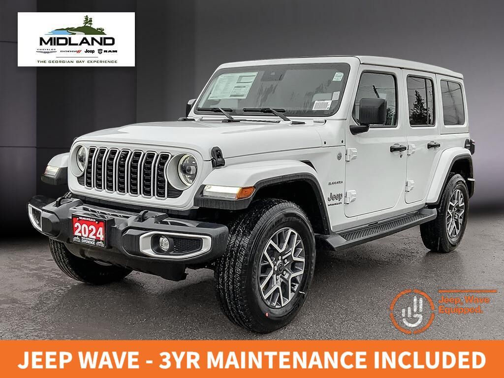 2024 Jeep Wrangler 4-Door Sahara-Leather Power Seats/SKY One-Touch To