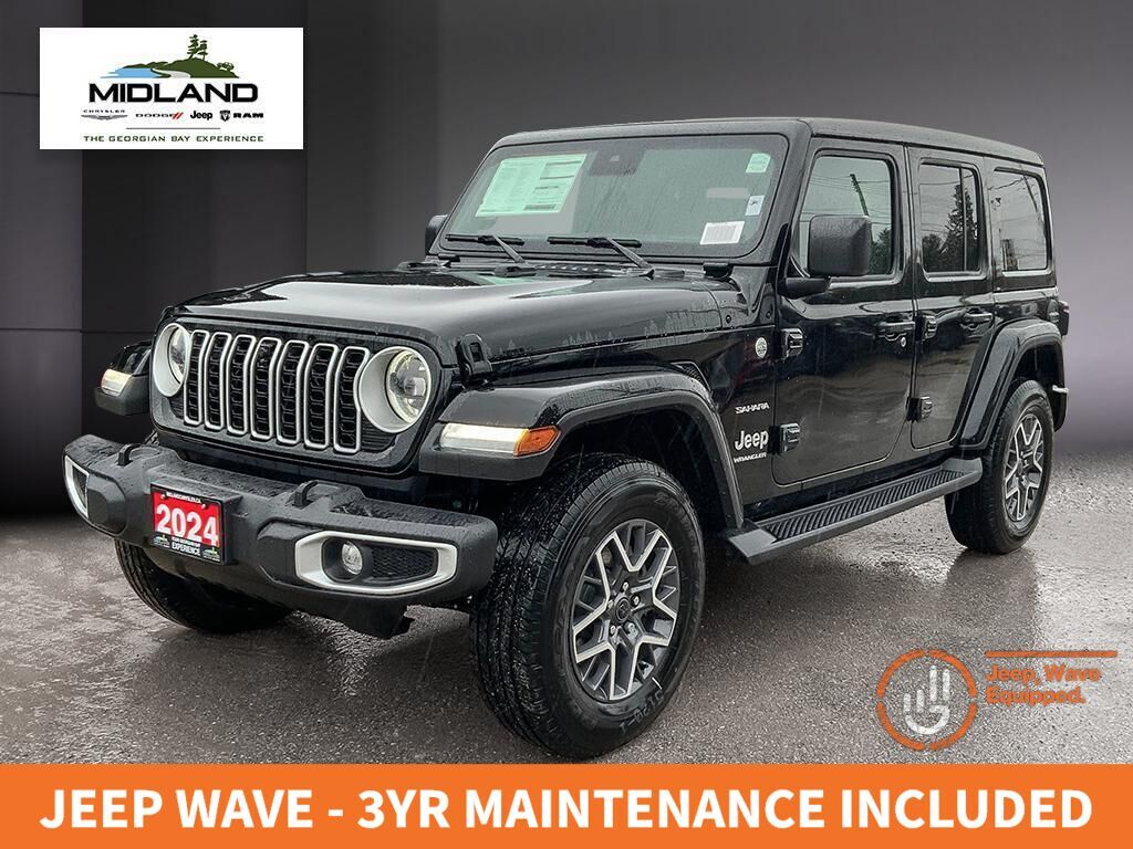 2024 Jeep Wrangler 4-Door Sahara-Leather/Sky One-Touch Top/Safety Grp
