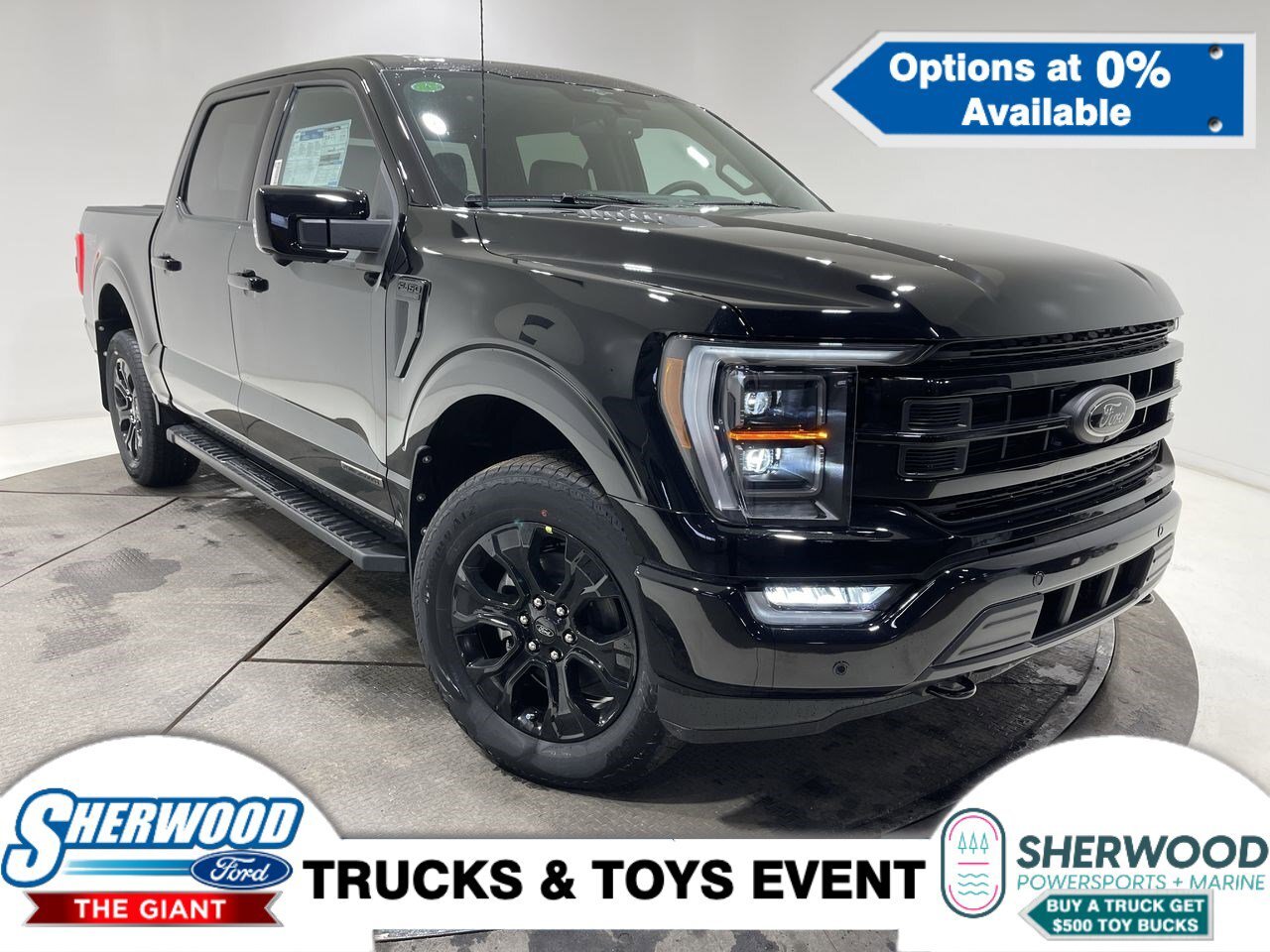 2023 Ford F-150 LARIAT - 502A - BLACK APPEARANCE - FX4 - 360 CAM