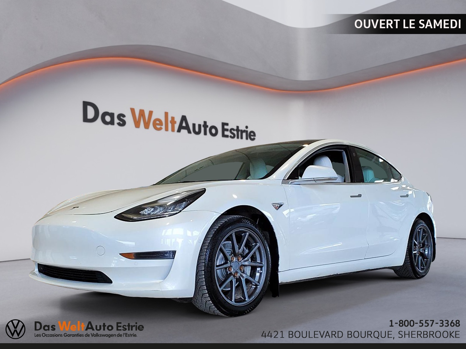 2019 Tesla Model 3 LONG RANGE / AWD / 498 KILO AUTONOMIE / INT BLANC!