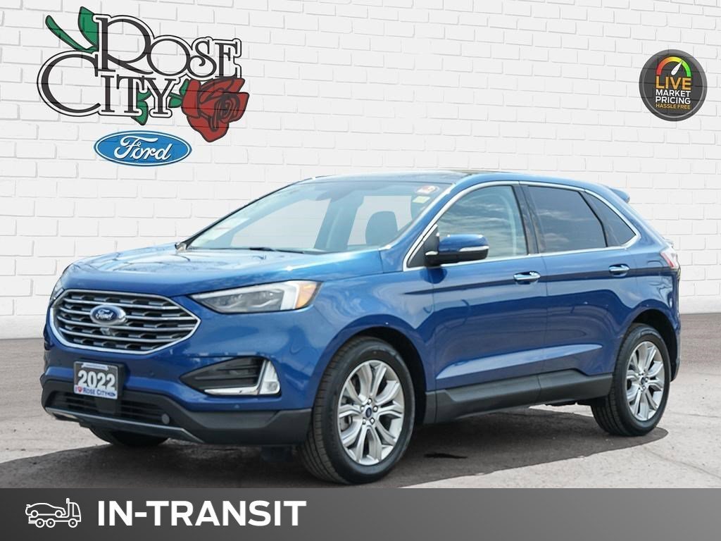 2022 Ford Edge Titanium \ AWD | Pano Roof | Heated Seats and Whee