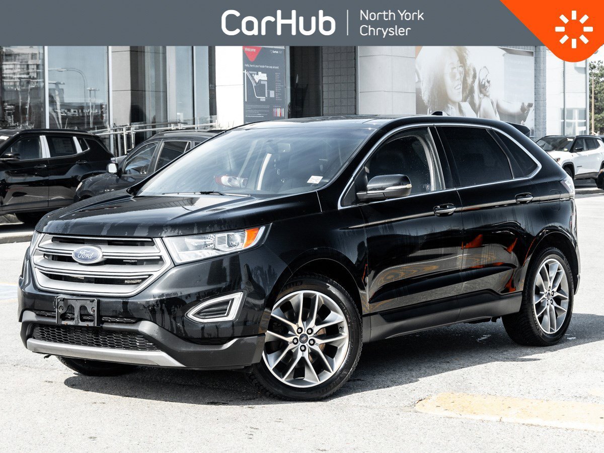 2017 Ford Edge Titanium AWD Driver Assists Vented Seats Pano Roof