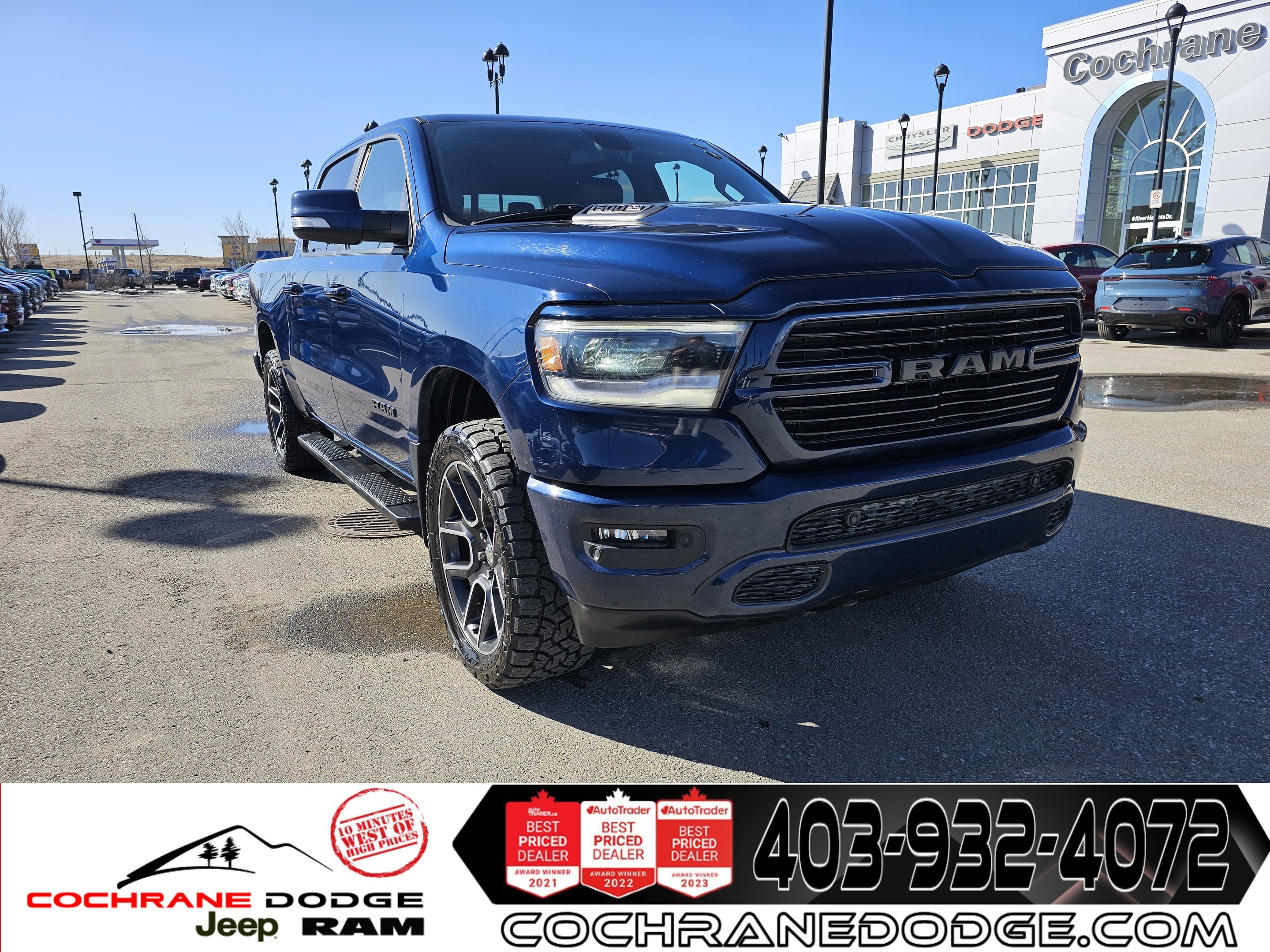 2019 Ram 1500 Sport Crew Cab w/ Leather and Sunroof!